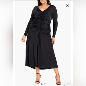 City Chic New With Tags Black Long Dress‎ Sz.20